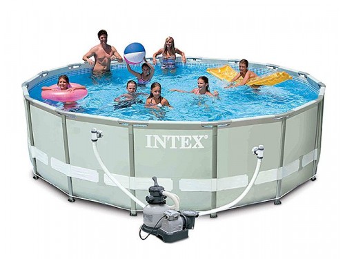 Каркасный бассейн  488х122 см Intex с песочным фильтр-насосом